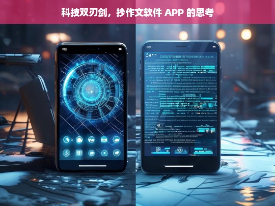 科技双刃剑，抄作文软件 APP 的思考，关于抄作文软件 APP 的科技双刃剑之思