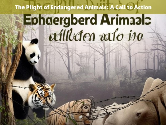 Endangered Animals in Crisis: Urgent Call for Conservation Action