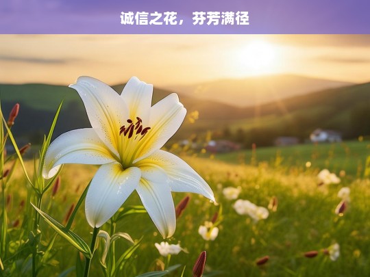 诚信之花，芬芳满径，诚信之花绽放满径芬芳