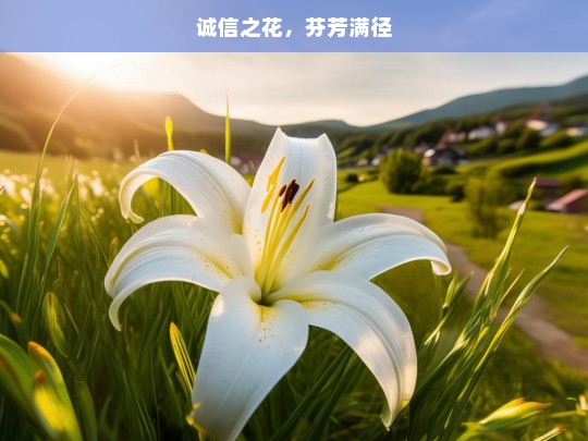 诚信之花，芬芳满径，诚信之花，一路芬芳