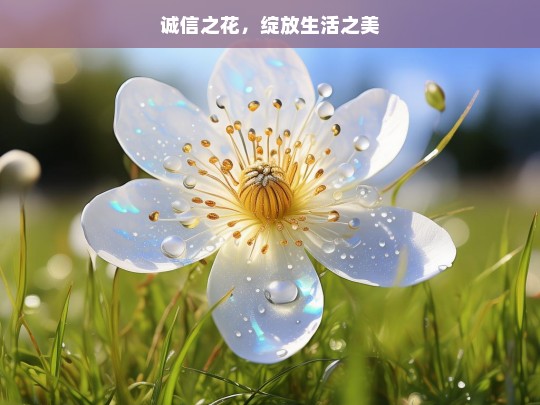 诚信之花，绽放生活之美，诚信之花绽放生活美