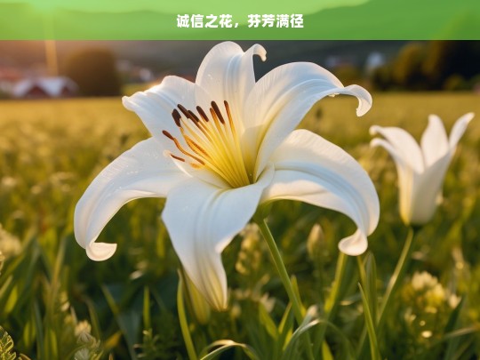 诚信之花，芬芳满径，诚信之花，芬芳满径