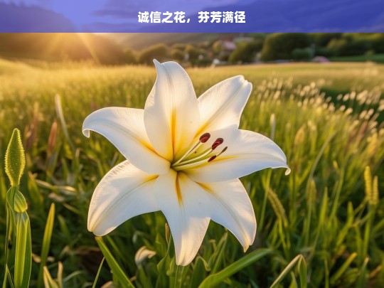 诚信之花，芬芳满径，诚信之花绽放满径