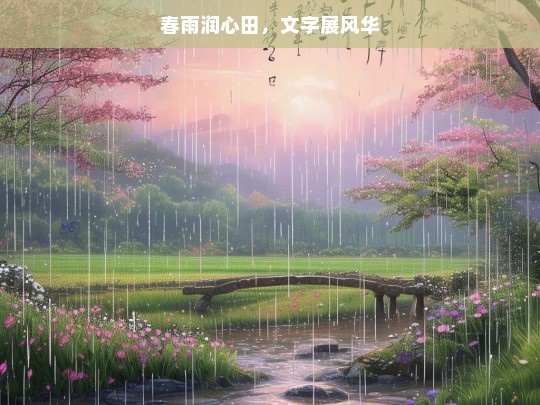 春雨润心田，文字展风华，春雨润心与文字风华