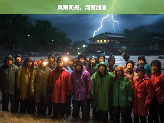 风雨同舟，河南加油，风雨同舟，为河南加油