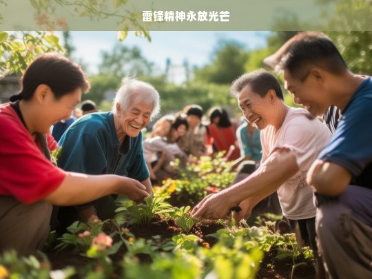 雷锋精神永放光芒，雷锋精神，永不褪色的光芒