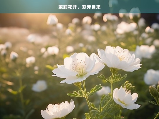 茉莉花开，芬芳自来，茉莉花开的芬芳