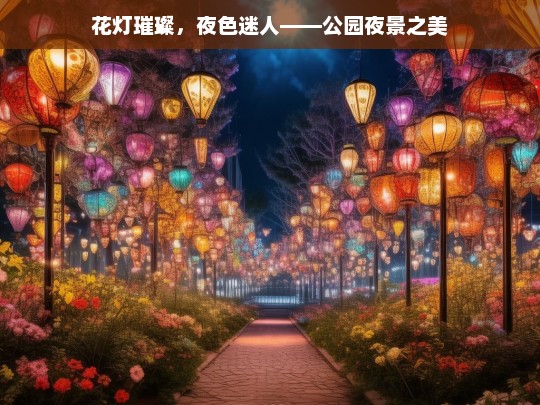 花灯璀璨，夜色迷人——公园夜景之美，公园花灯璀璨夜景迷人