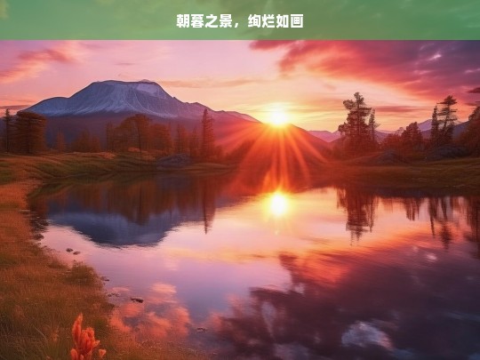 朝暮之景，绚烂如画，朝暮如画之景