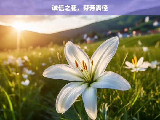 诚信之花，芬芳满径，绽放的诚信之花