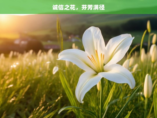 诚信之花，芬芳满径，绽放诚信之花