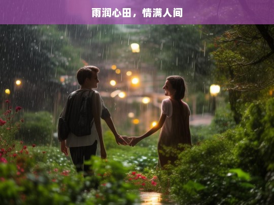 雨润心田，情满人间，雨润情满