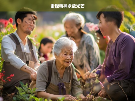 雷锋精神永放光芒，雷锋精神，永恒的光辉