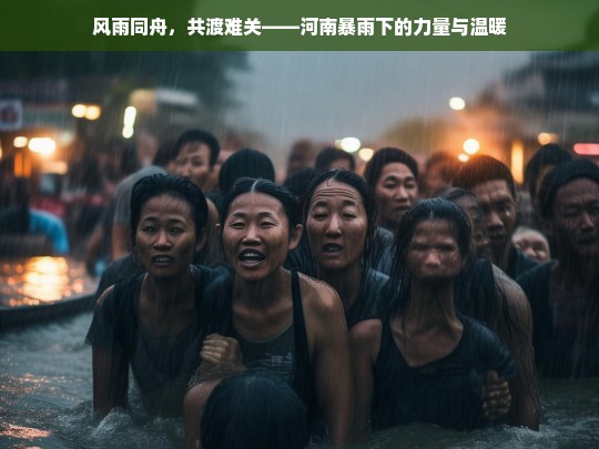 风雨同舟，共渡难关——河南暴雨下的力量与温暖，河南暴雨中的力量与温暖，风雨同舟共渡难关